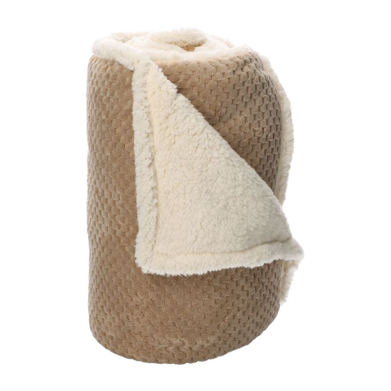 ANDES - FRAZADA ANDES CHIPORRO PANAL BEIGE 2 PLAZA