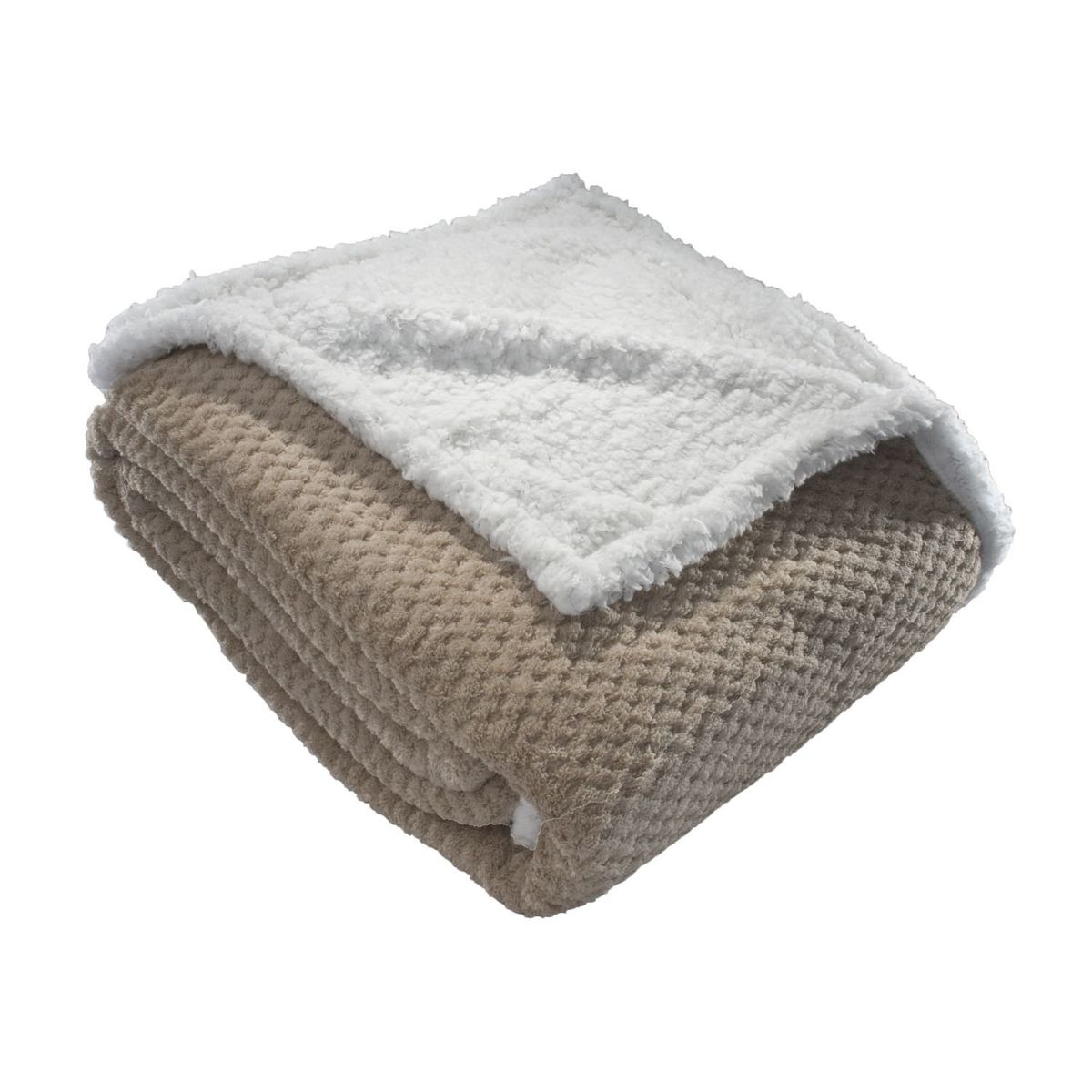ANDES - FRAZADA ANDES CHIPORRO PANAL BEIGE 2 PLAZA.