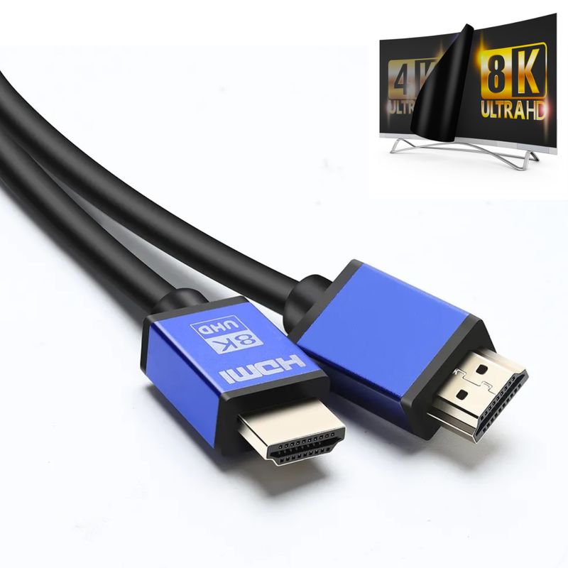 GENERICO - Cable Hdmi 8k / 4k Ultra Hdr V2.1 De 2,0 Metros 48gbps