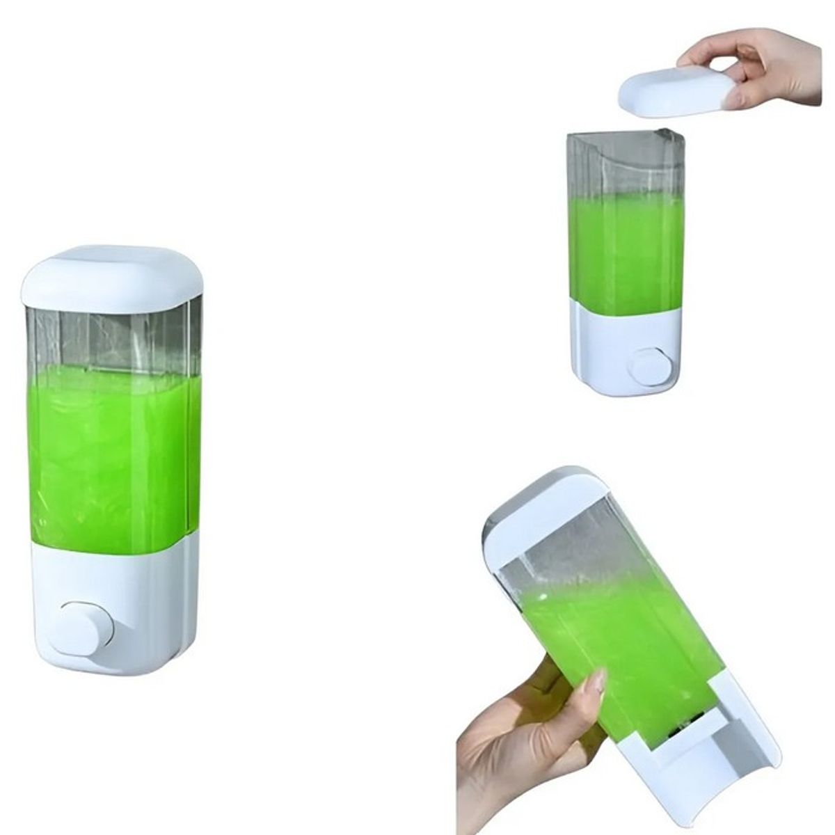 GENERICO - Dispensador dosificador mural jabon liquido alcohol gel