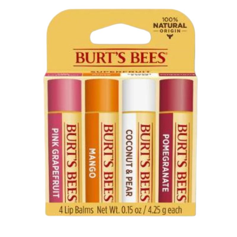 BURTS BEES - PACK X3 BÁLSAMO LABIAL SUPERFRUTA 4 UNID