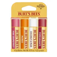BURTS BEES - PACK X3 BÁLSAMO LABIAL SUPERFRUTA 4 UNID