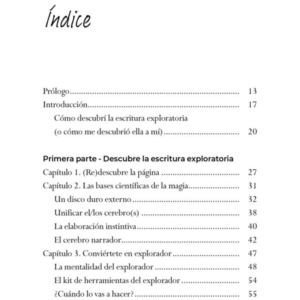 SIRIO EDITORIAL - Escritura Exploratoria