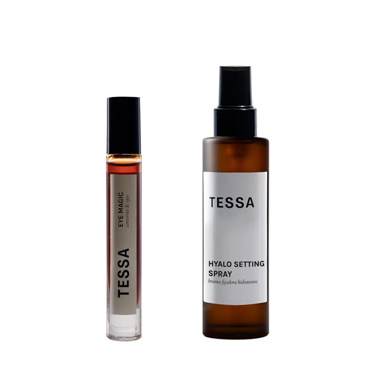 TESSA - Set Contorno de Ojos Antioxidante Eye Magic + Bruma Fijadora Hyalo Setting Spray Final Touch - 2 productos