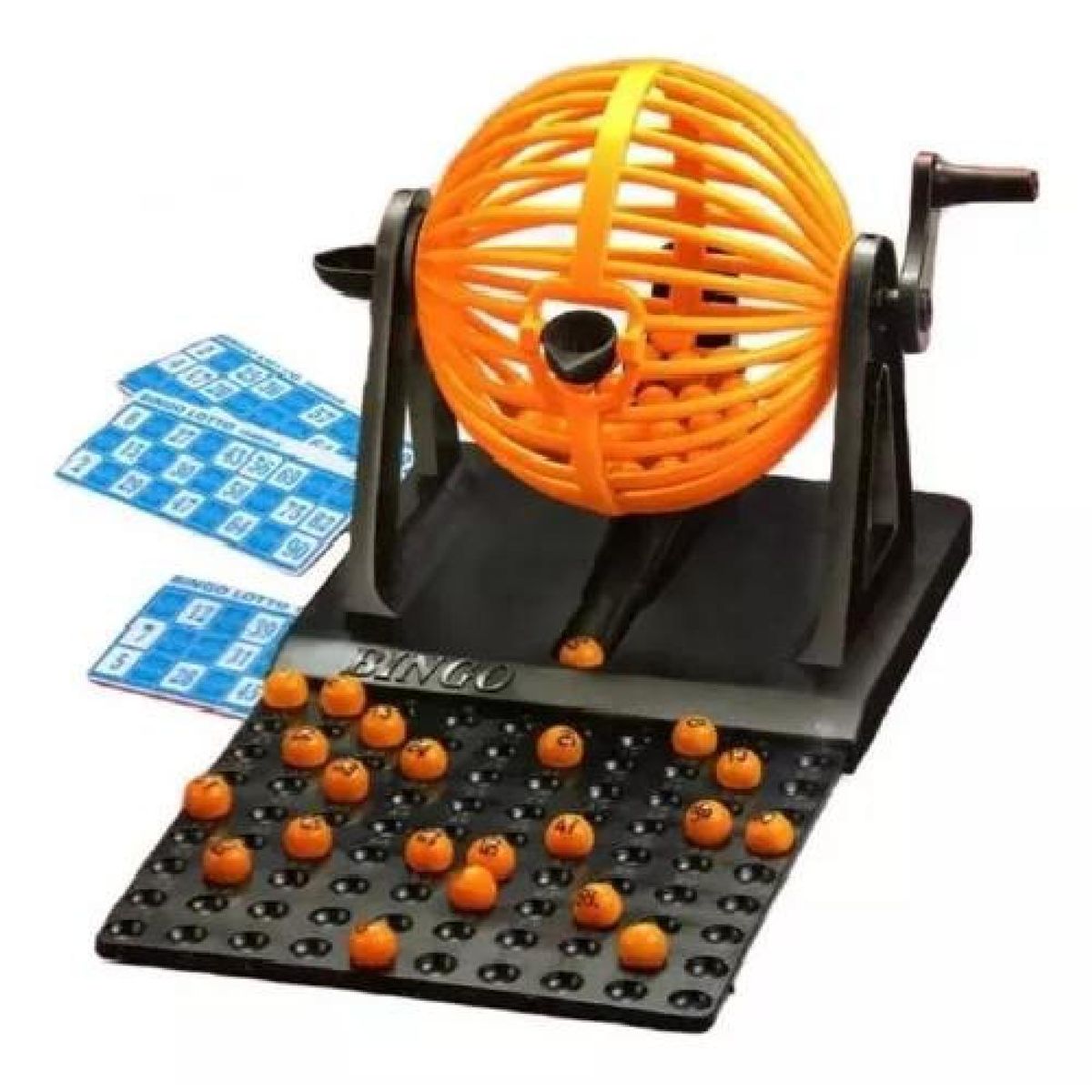 GENERICO - Bingo completo incluye tómbola fichas y pelotas premium