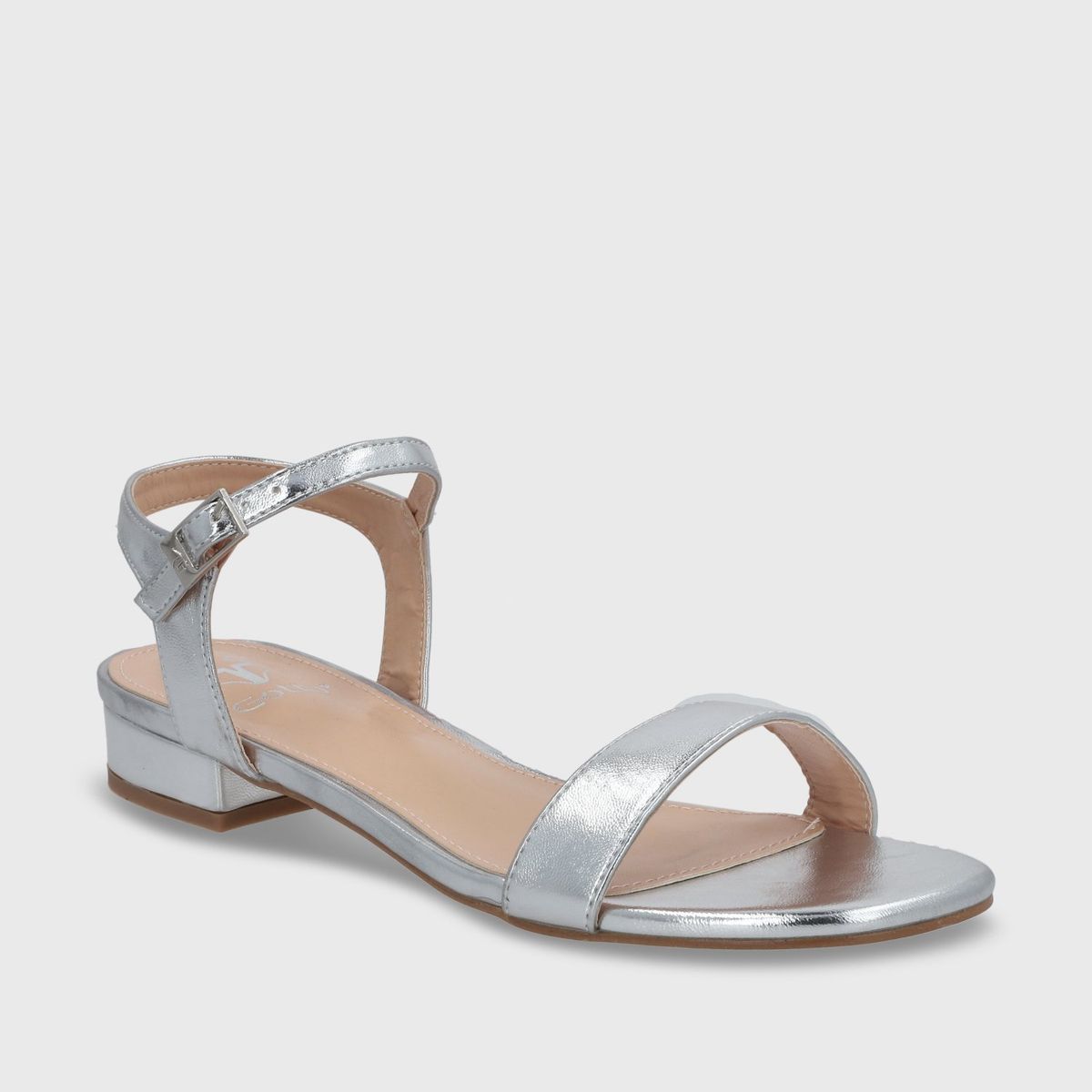 GOTTA - Sandalia Mujer Plateada Plana 55201 Gotta