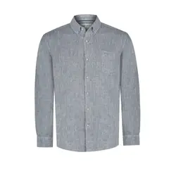 ROCKFORD - Camisa Lino Orgánico Gris Fantasy Hombre