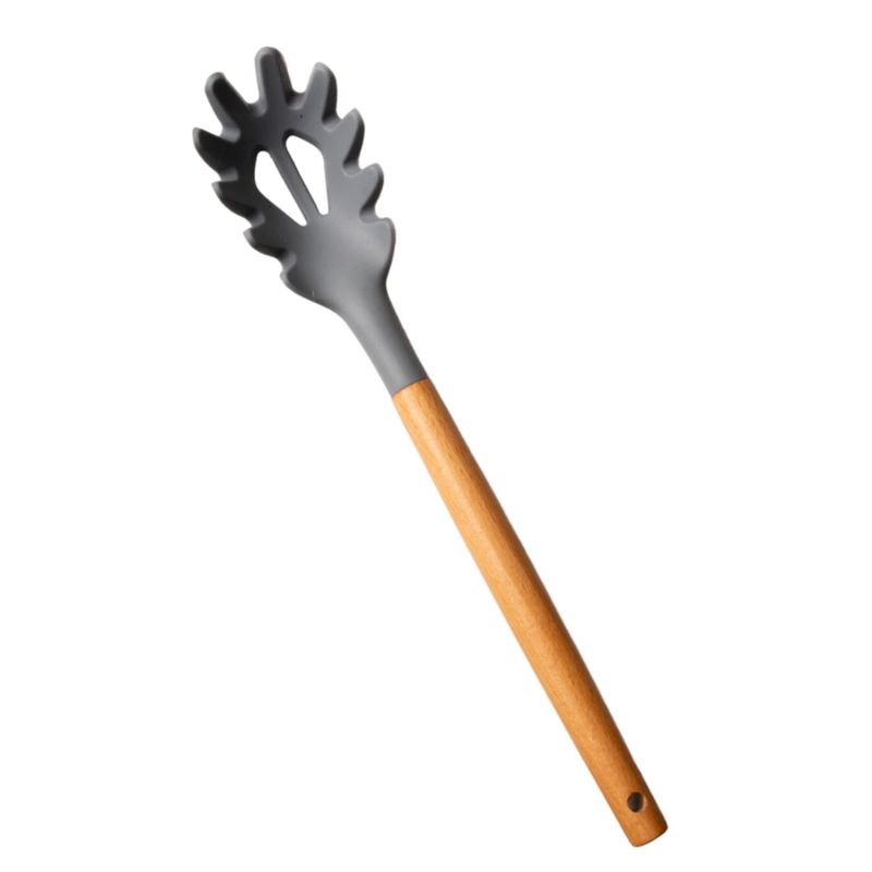 GENERICO - Cuchara para Pastas de Silicona y mango Madera