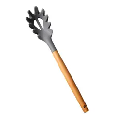 GENERICO - Cuchara para Pastas de Silicona y mango Madera