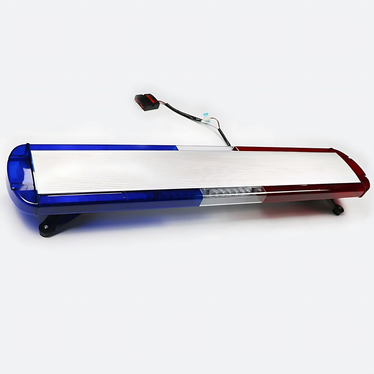 NOVYSTOR - Baliza Led Barra Auto Rojo Azul Emergencia 120cm 88 Led 12v