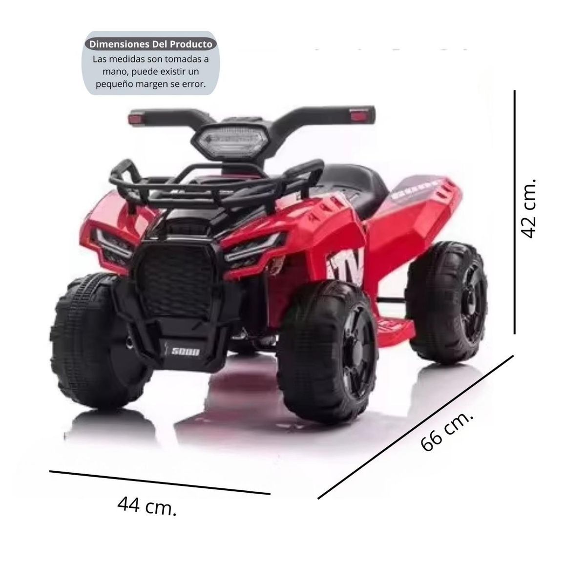 AUCKLAND OUTDOOR - Moto Electrica Bateria Auto Niño Luz Y Sonido 518 Roja