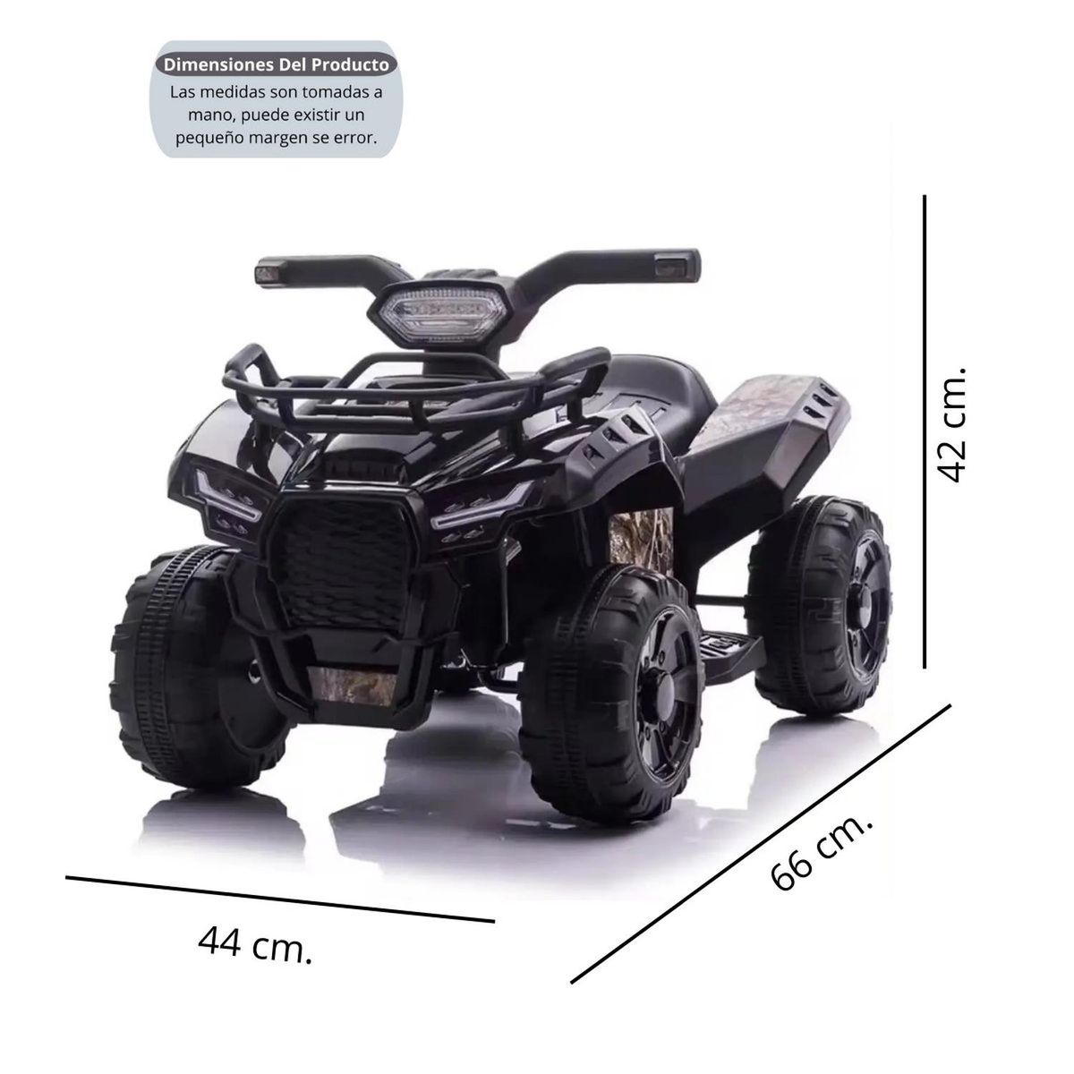 AUCKLAND OUTDOOR - Moto Electrica Bateria Auto Niño Luz Y Sonido 518 Negra