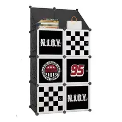 GENERICO - Organizador multiuso armable para closet modular negro