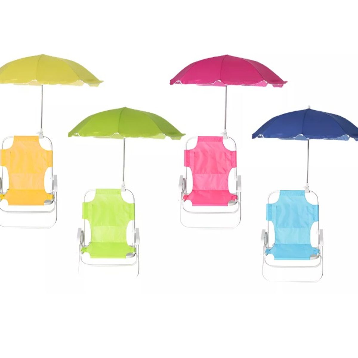 GENERICO - Silla Playa Plegable Para Niños as + Sombrilla Reclinable