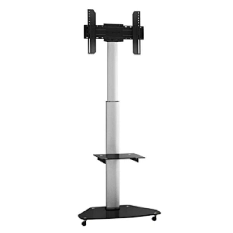 BRASFORMA Pedestal Para Tv 37" a 70" 40kg Giro 360° Aluminio/vidrio