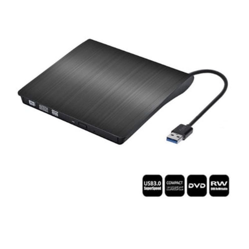 GENERICO - Grabador DVD-RW Externo USB 3.0