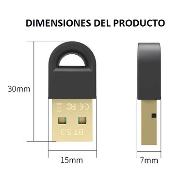 Imagen 2 del producto Adaptador Bluetooth Para Pc 5.3 Antena Transmisor Receptor