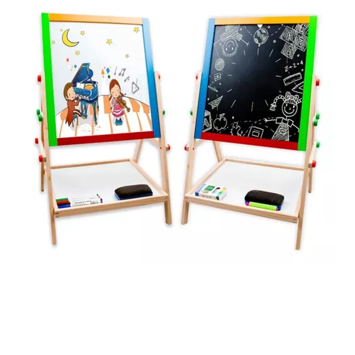 GENERICO - Pizarra Atril Para Niño Magnetica Doble tizaplumón