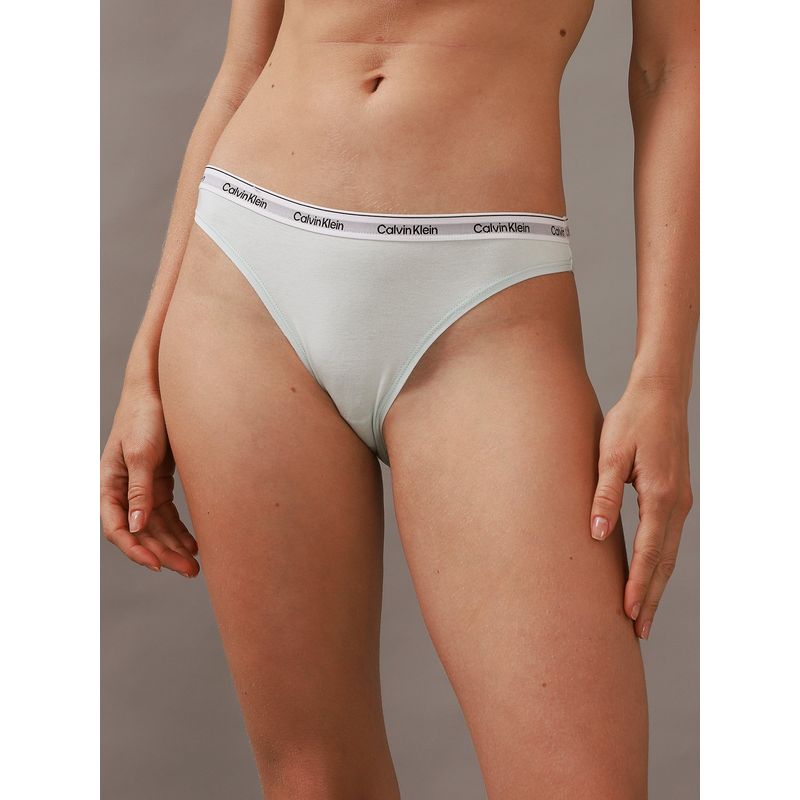 CALVIN KLEIN - Calzón Bikini Modern Logo Verde Calvin Klein