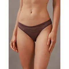 CALVIN KLEIN - Calzón Bikini Allover Lace Violeta