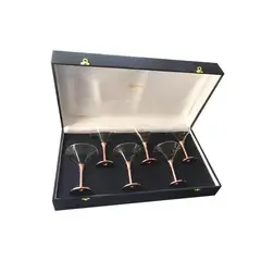 PERFECT CLASS - Set 6 Copas de Martini Con Pie de Cobre
