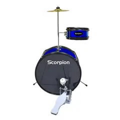 SCORPION - BATERIA NIÑO 2PCS COLOR AZUL SBJ-2BL