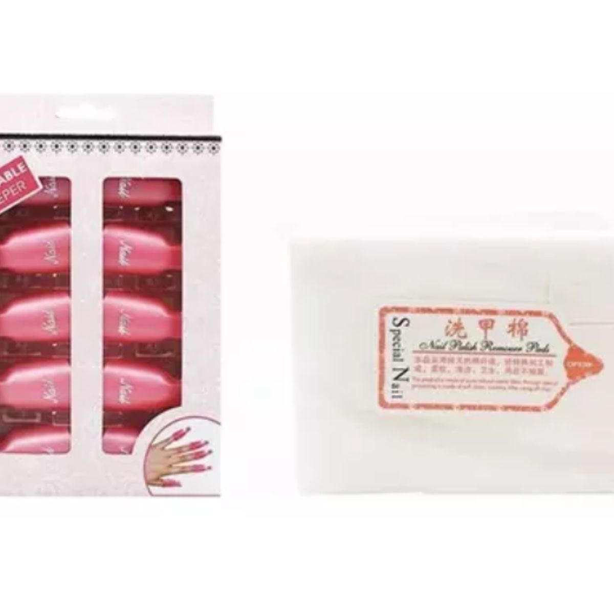 GENERICO - Set Pinzas + Papel Sin Pelusa Removedor Esmalte Perm Uv Gel