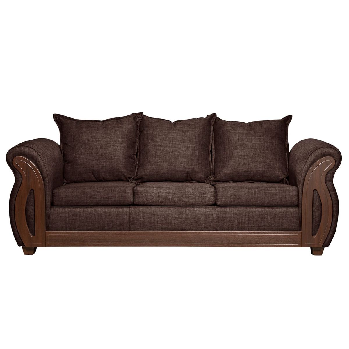 RUZAM MOBEL - SOFÁ 3 CUERPOS ISIDORA CAFÉ