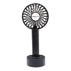 TECNOLAB - Ventilador Recargable Portátil Base Negro TL671BK