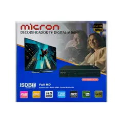 MICRON - Decodificador TV Digital Canales nacionales en Full HD NormaChilena