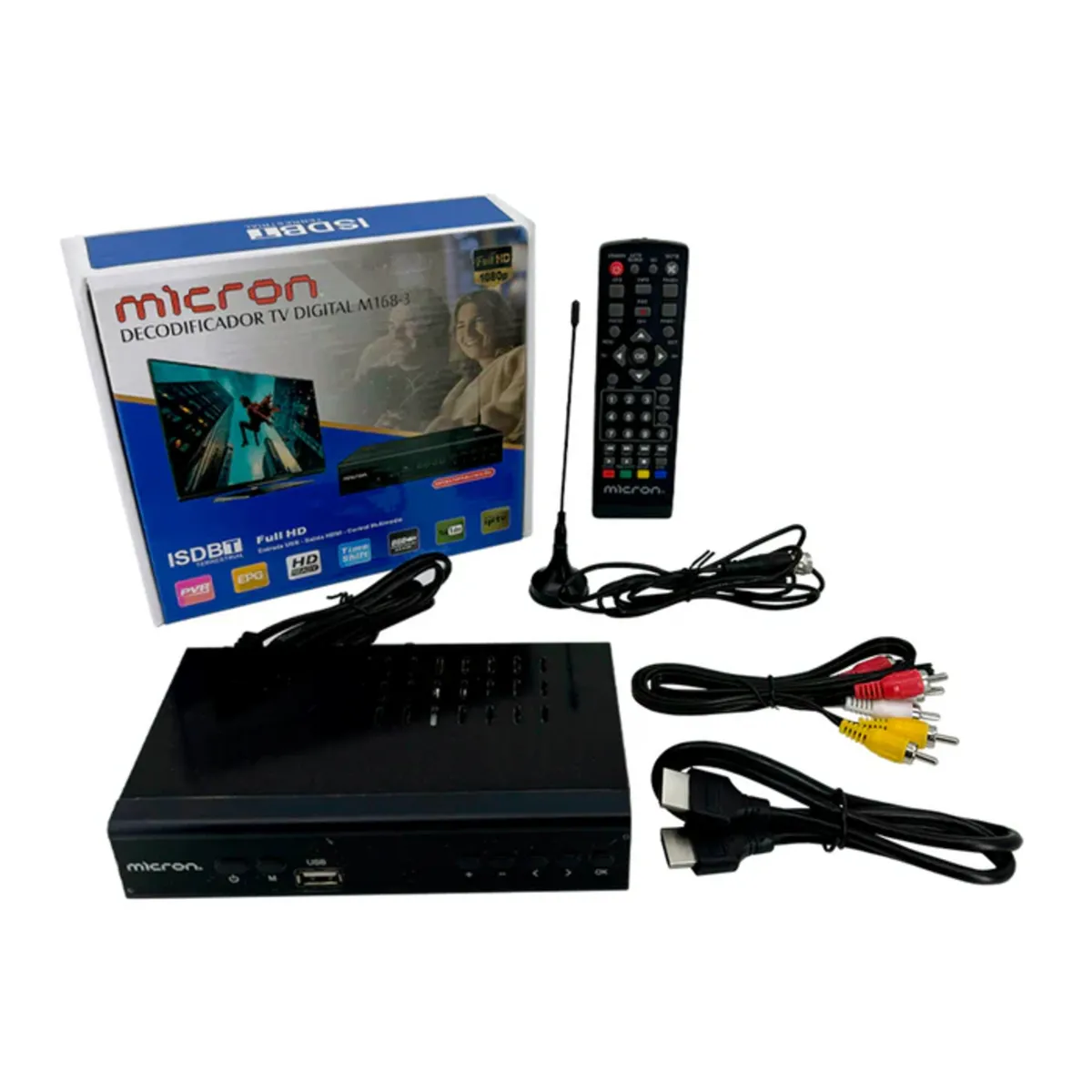 MICRON - Decodificador TV Digital Canales nacionales en Full HD  NormaChilena