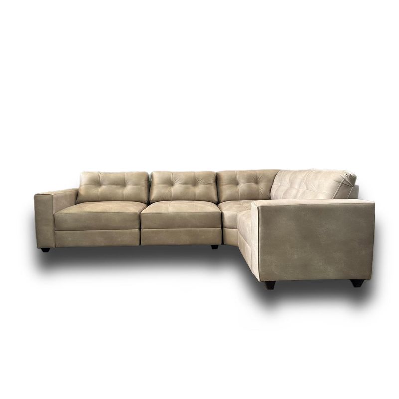 GENERICO - Sofa Seccional Milan tela Pu Envejecido