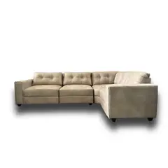 GENERICO - Sofa Seccional Milan tela Pu Envejecido