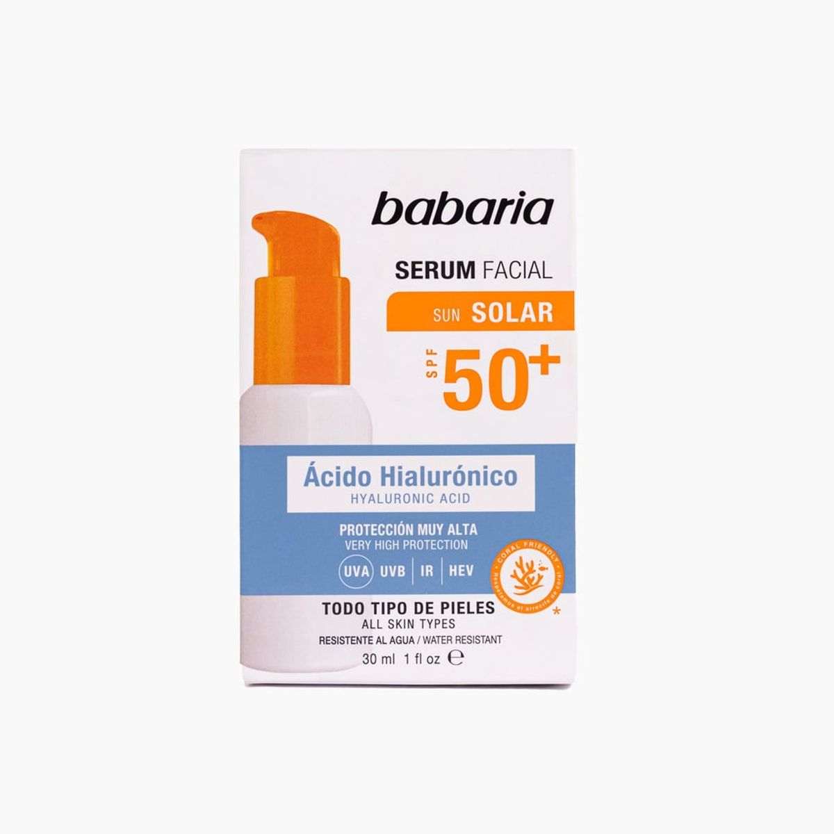 BABARIA - Serum Facial de Protección Solar SPF50 30 ml