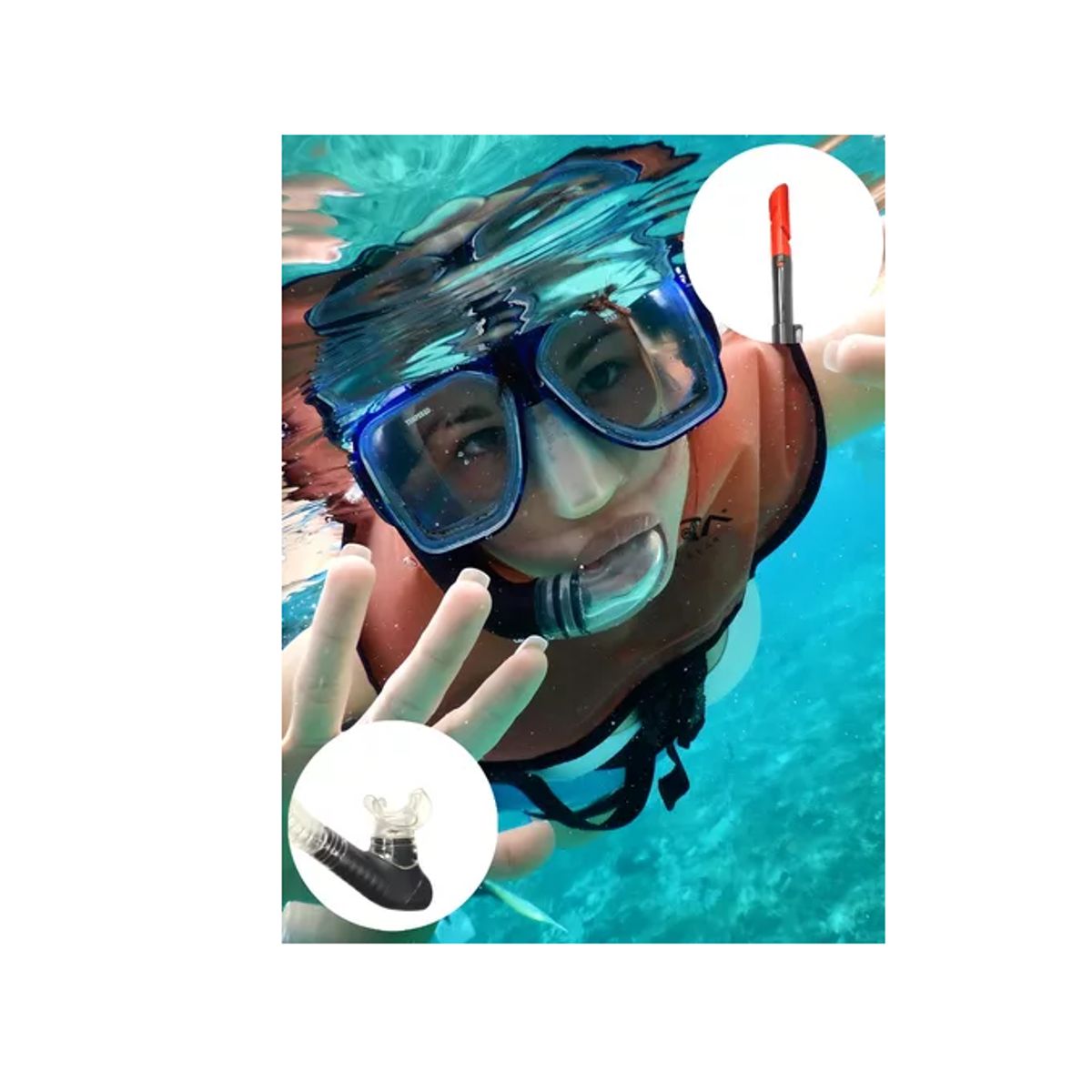 GENERICO - Kit Buceo Snorkel  Adulto Mascara Snorkel Set Mascara Buceo