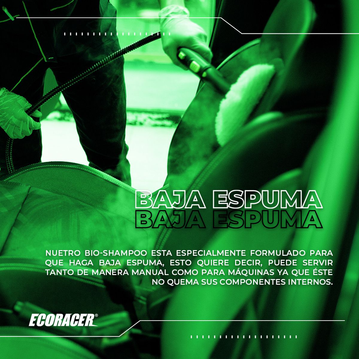 ECORACER - Shampoo de tapiz y alfombra 5 litros biodegradable