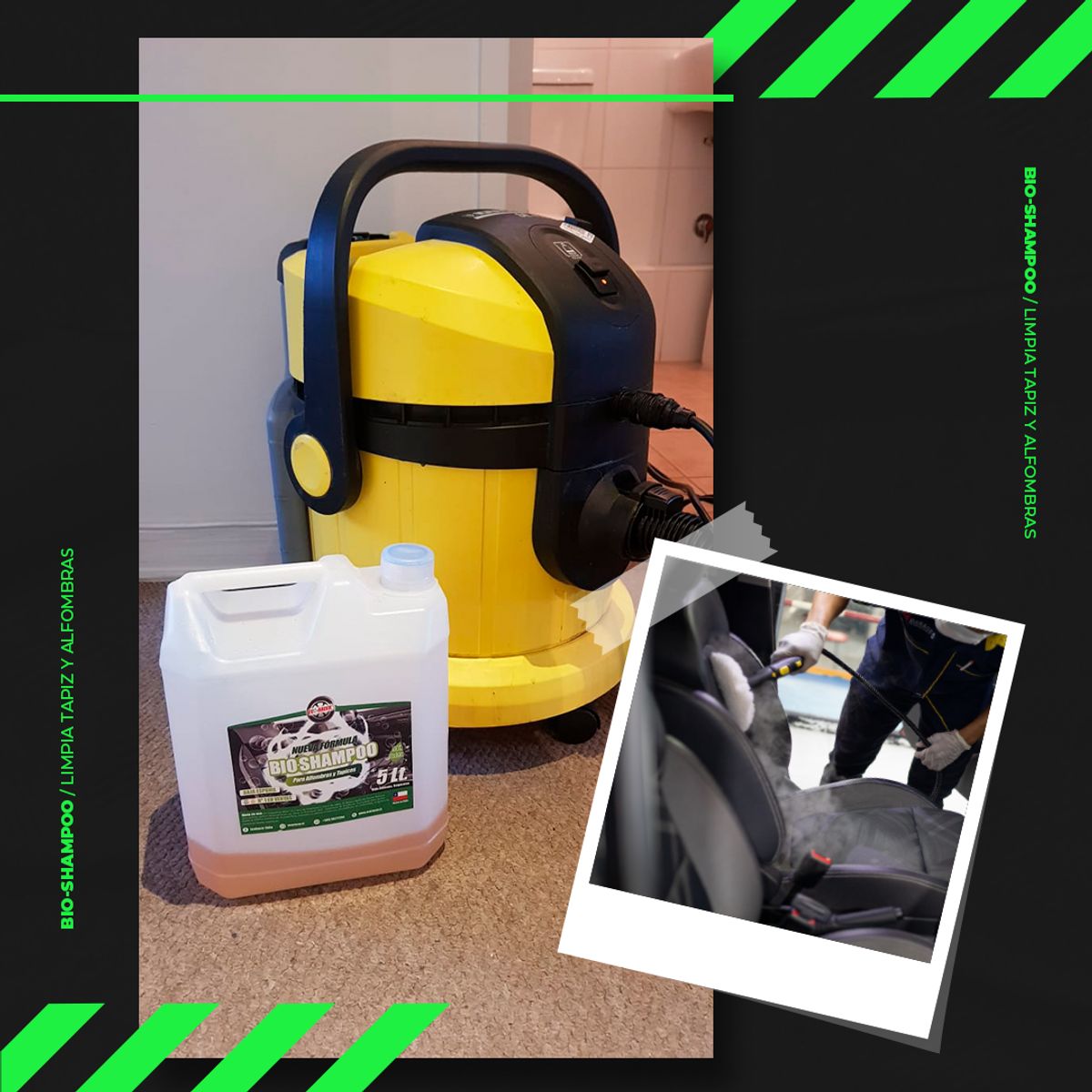 ECORACER - Shampoo de tapiz y alfombra 5 litros biodegradable