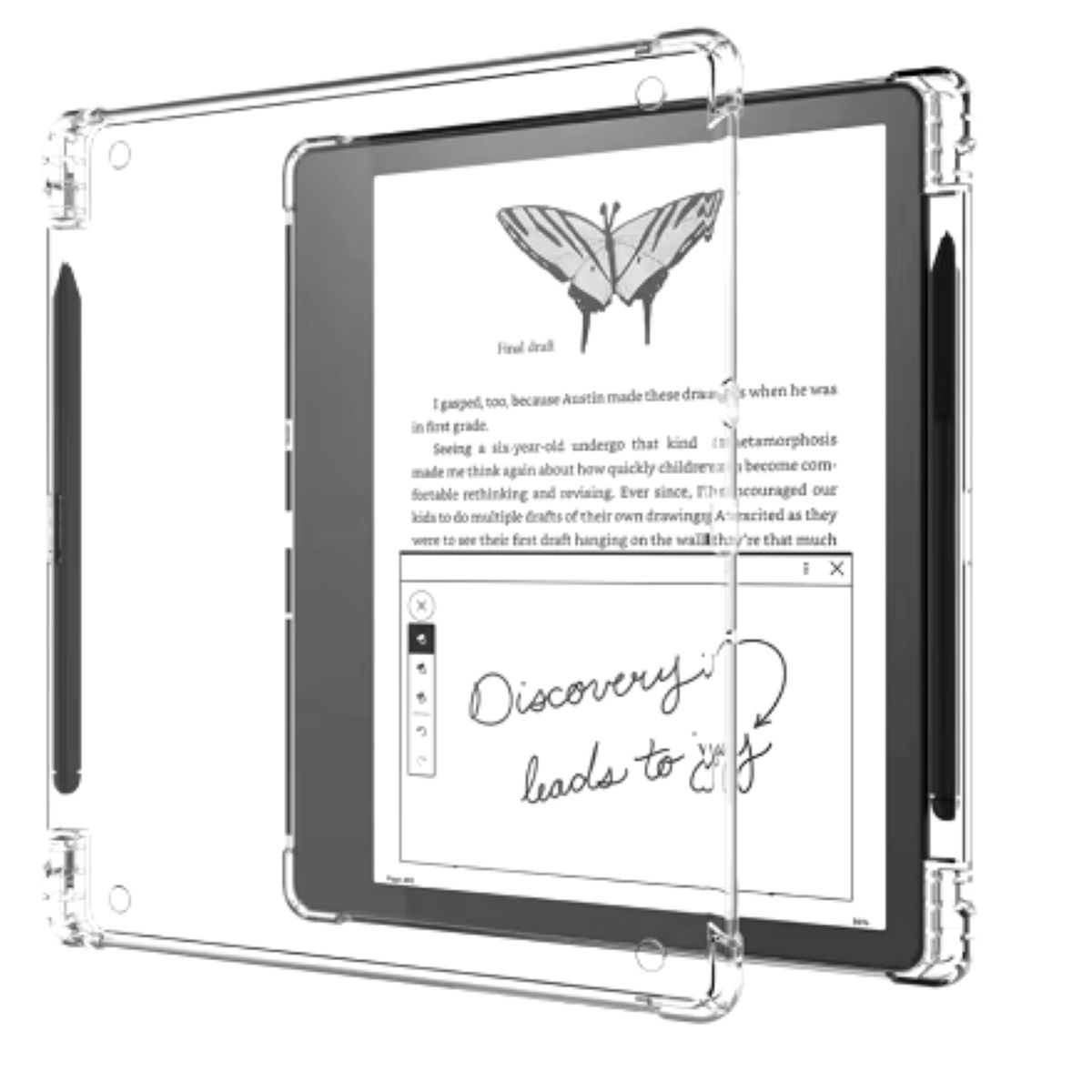 GENERICO - Funda Transparente Reforzada Para Kindle Scribe 10.2 Con Ranura