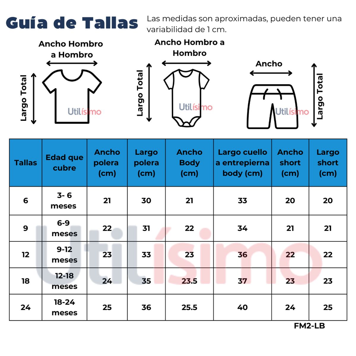 JUMP KIDS - Set 3 Piezas Conjunto con Body Bebé Niño 6 a 24 Meses Cutest Rookie