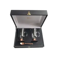 PERFECT CLASS - Set 4 Tazas de Cafe Capuchino de Cobre 220cc