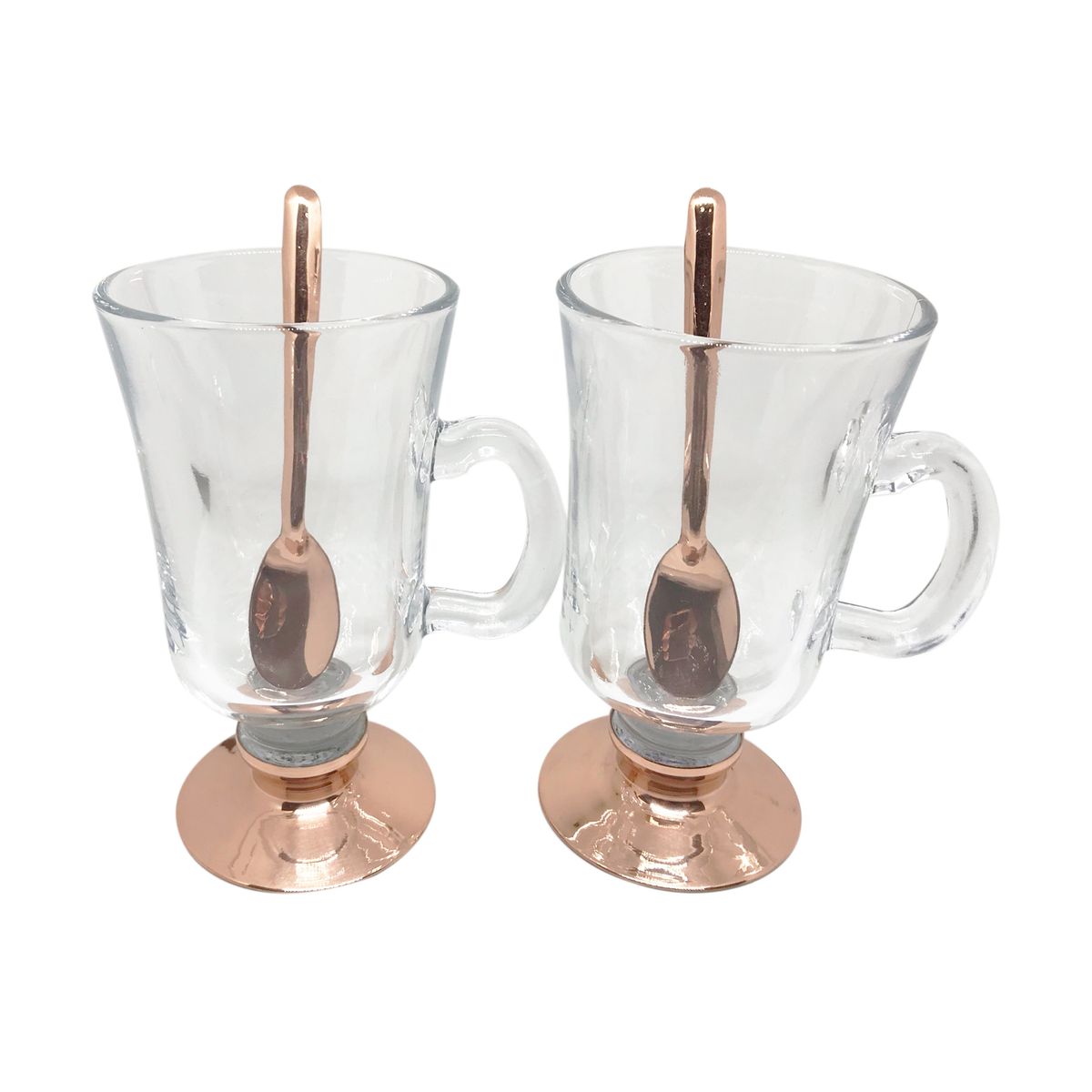 PERFECT CLASS - Set 4 Tazas de Cafe Capuchino de Cobre 220cc