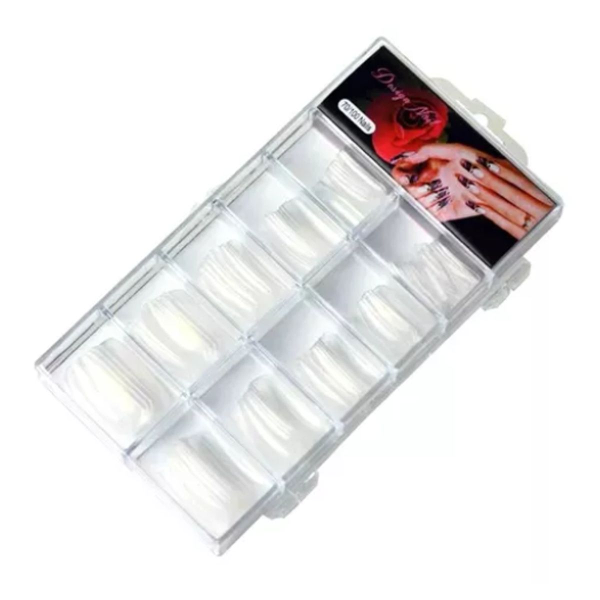 GENERICO - 100 Tips Transparente Para Gel Y Acrílico TRANSPARENTE