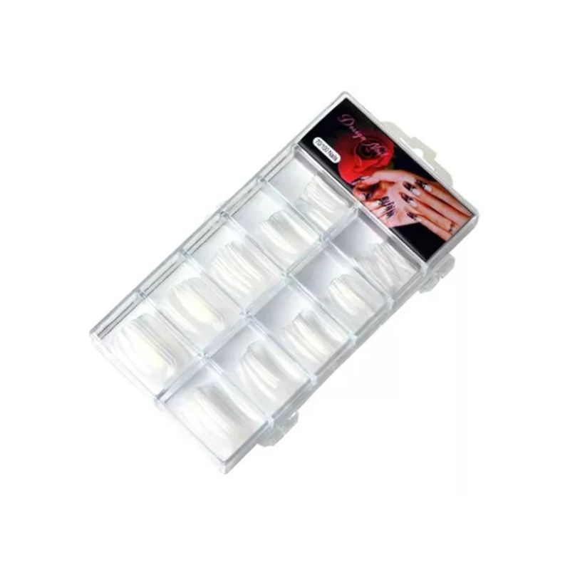 GENERICO - 100 Tips Transparente Para Gel Y Acrílico TRANSPARENTE