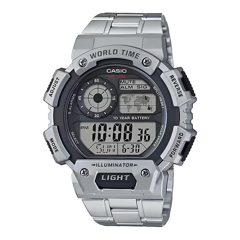 CASIO - Reloj Ae-1400whd-1av Hombre Digital Metal CASIO
