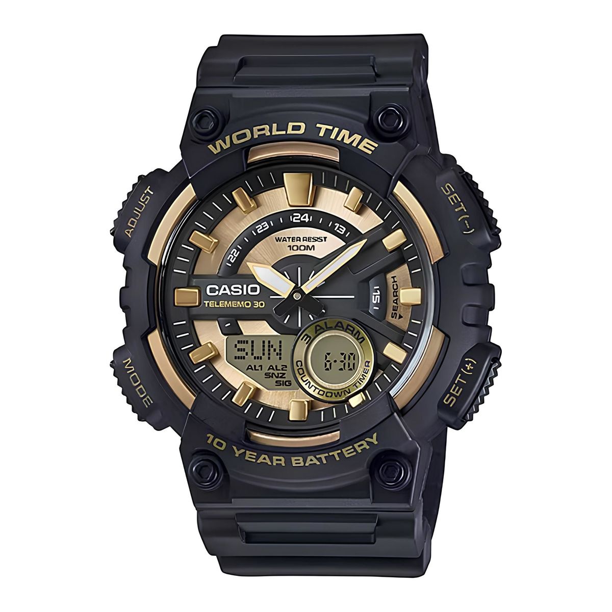 CASIO - Reloj Aeq-110bw-9av Hombre Analogo Digital Resina CASIO