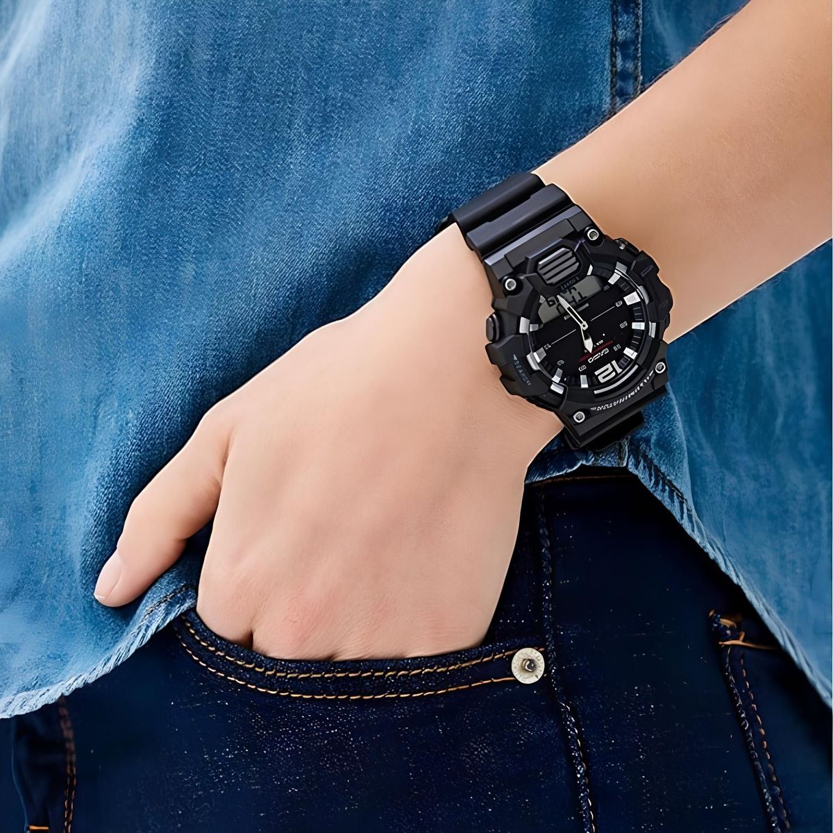 CASIO - Reloj Hdc-700-1av Hombre Analogo Digital Resina CASIO