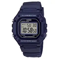 CASIO - Reloj W-218h-2av Hombre Digital Resina