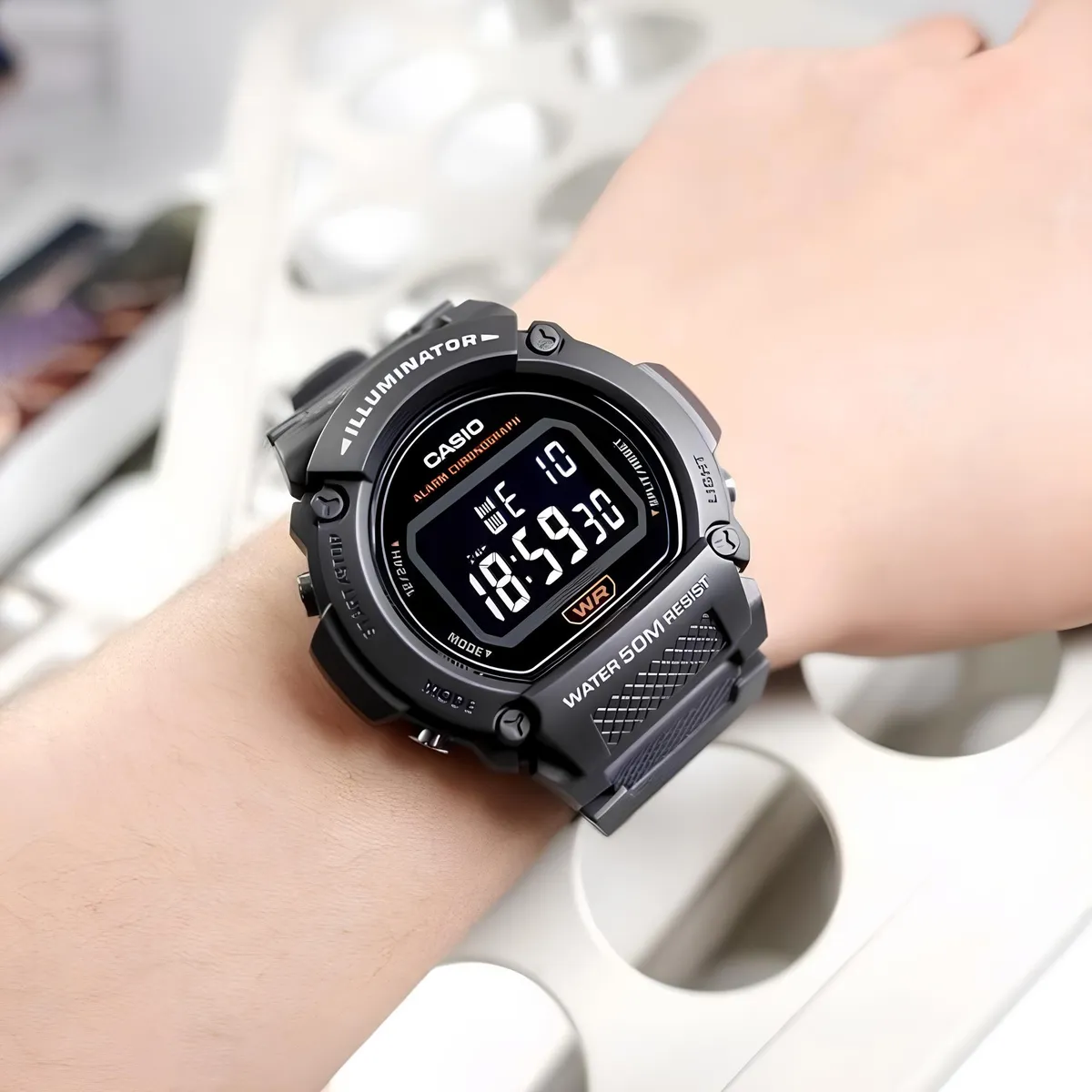 CASIO - Reloj W-219h-8bv Hombre Digital Resina CASIO