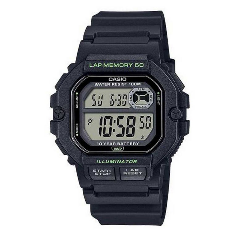 RELOJ WS-1400H-1AV H DIGITAL RESINA Negro TALLA UNICA