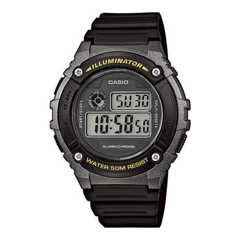 CASIO - Reloj W-216h-1b Hombre Digital Resina CASIO